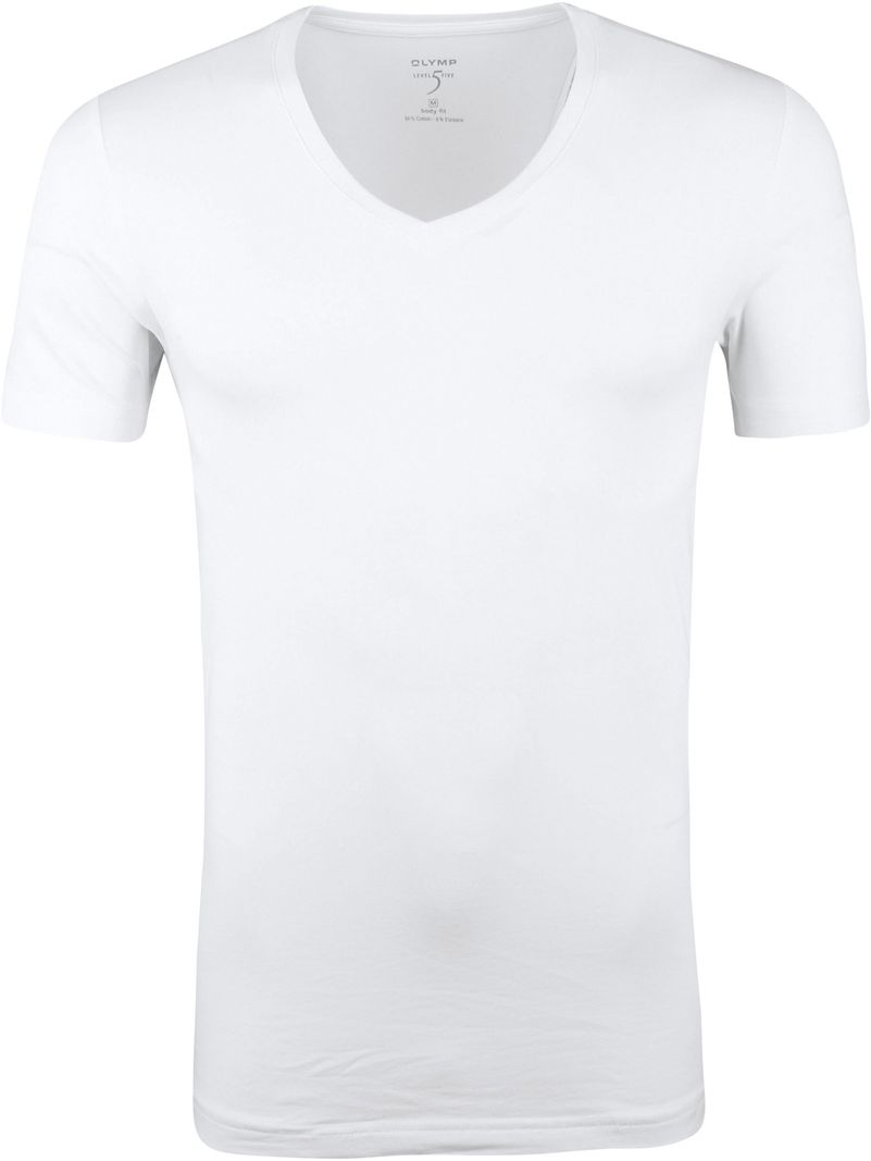 OLYMP Level Five Unterziehshirt/ T-Shirt mit tiefem V-Hals & Bod - Größe L günstig online kaufen