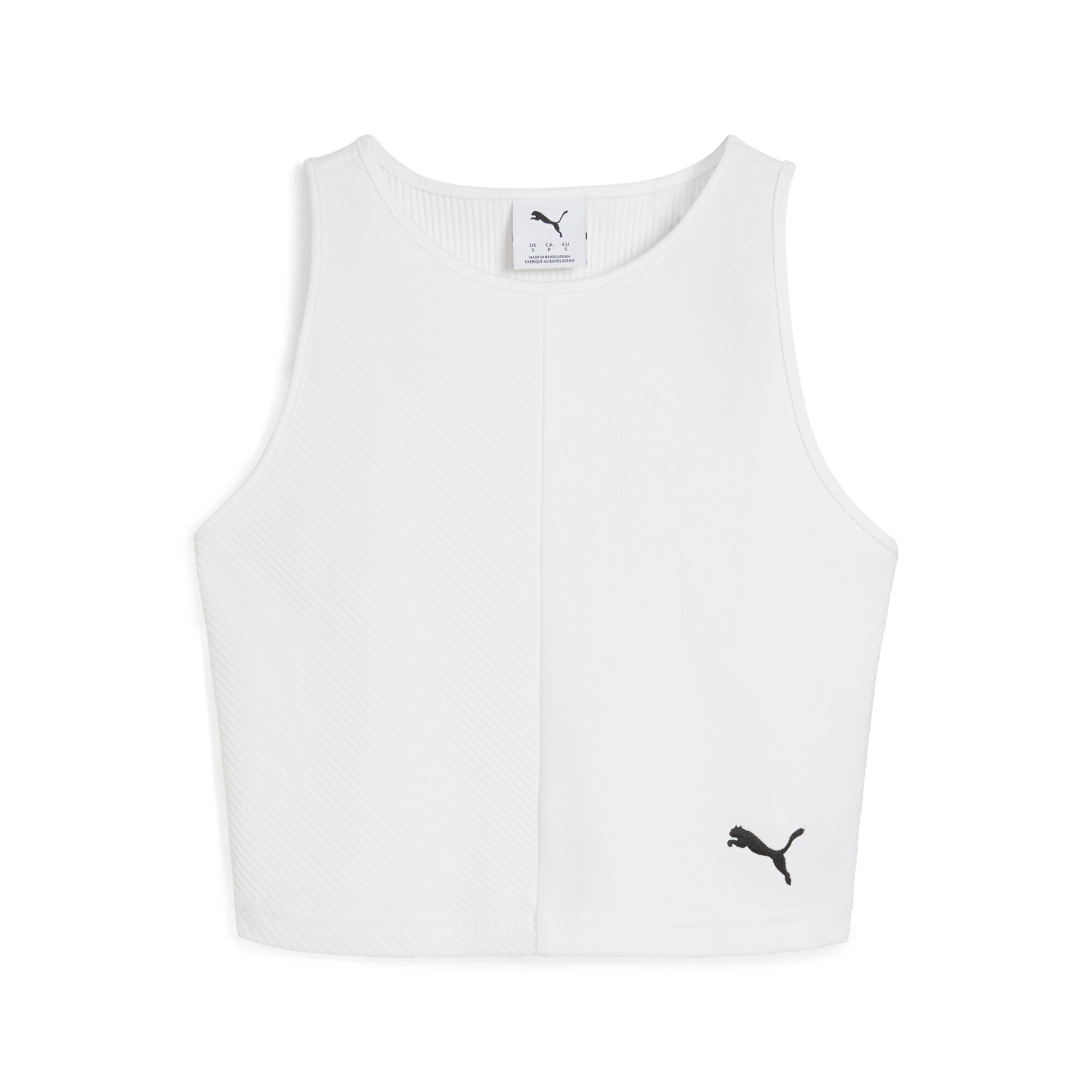 PUMA T-Shirt "WARDROBE ESS Geripptes Crop-Top Damen" günstig online kaufen