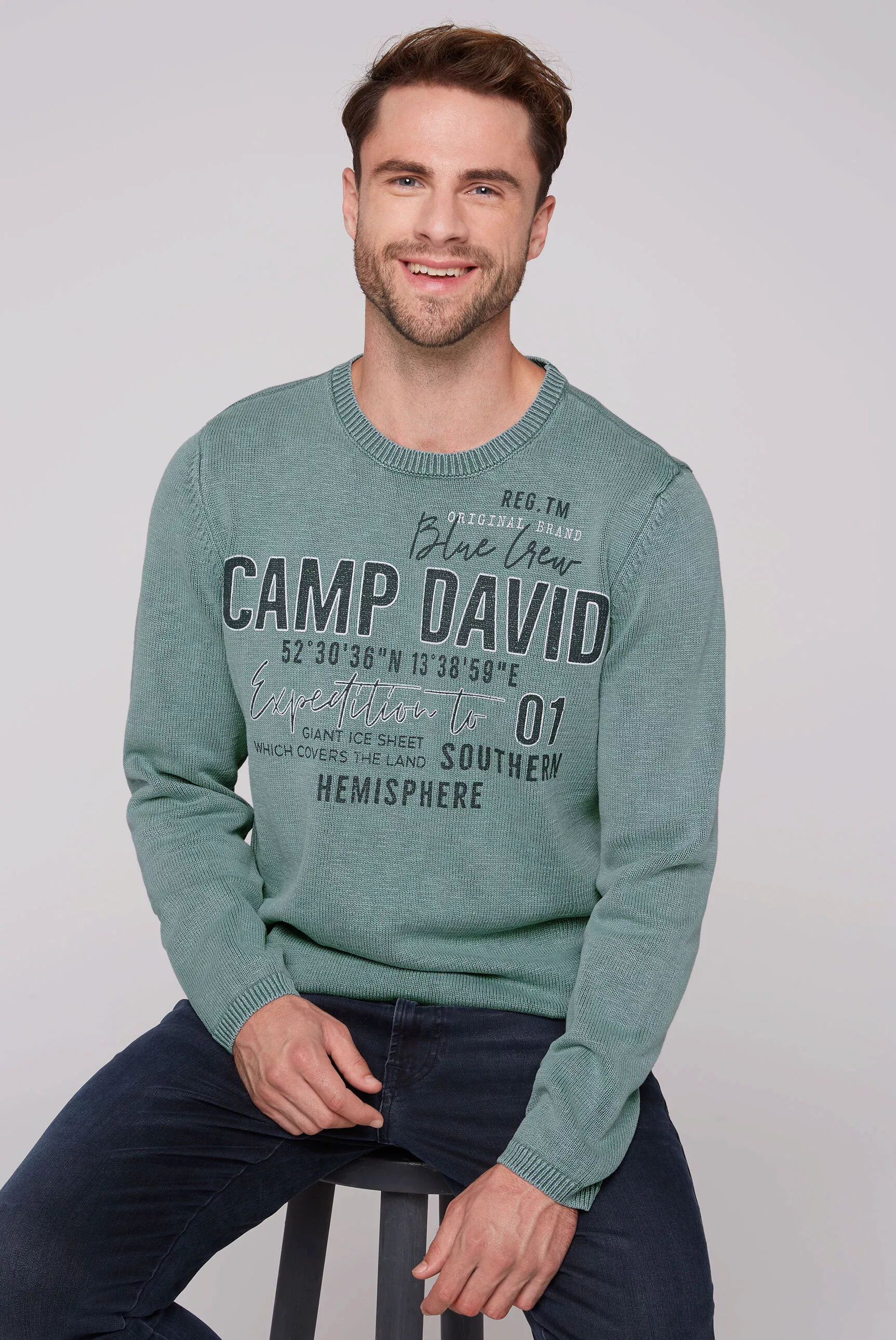 CAMP DAVID Rundhalspullover, aus Baumwolle günstig online kaufen