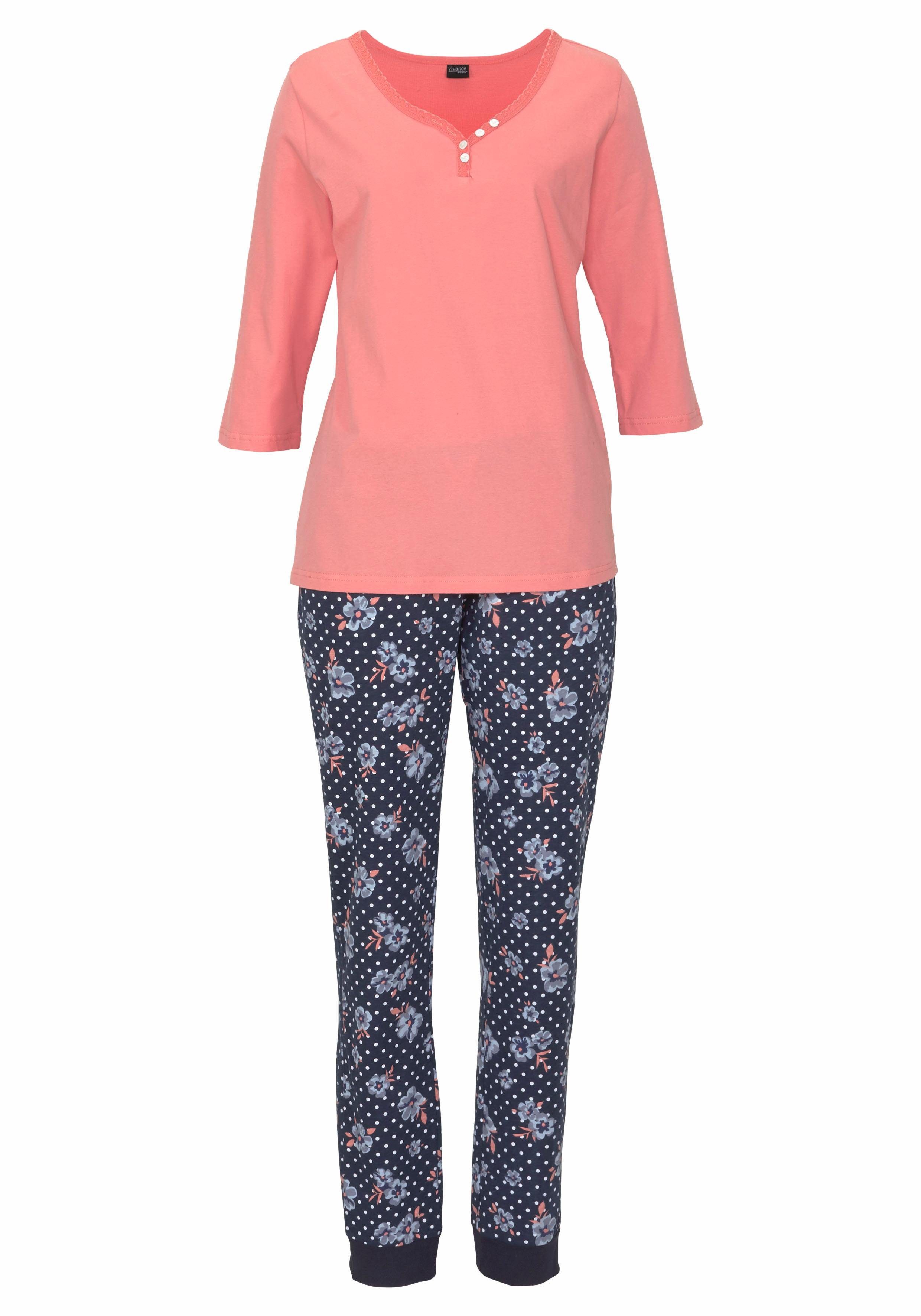 H.I.S Pyjama (2 tlg) mit 3/4-Arm günstig online kaufen