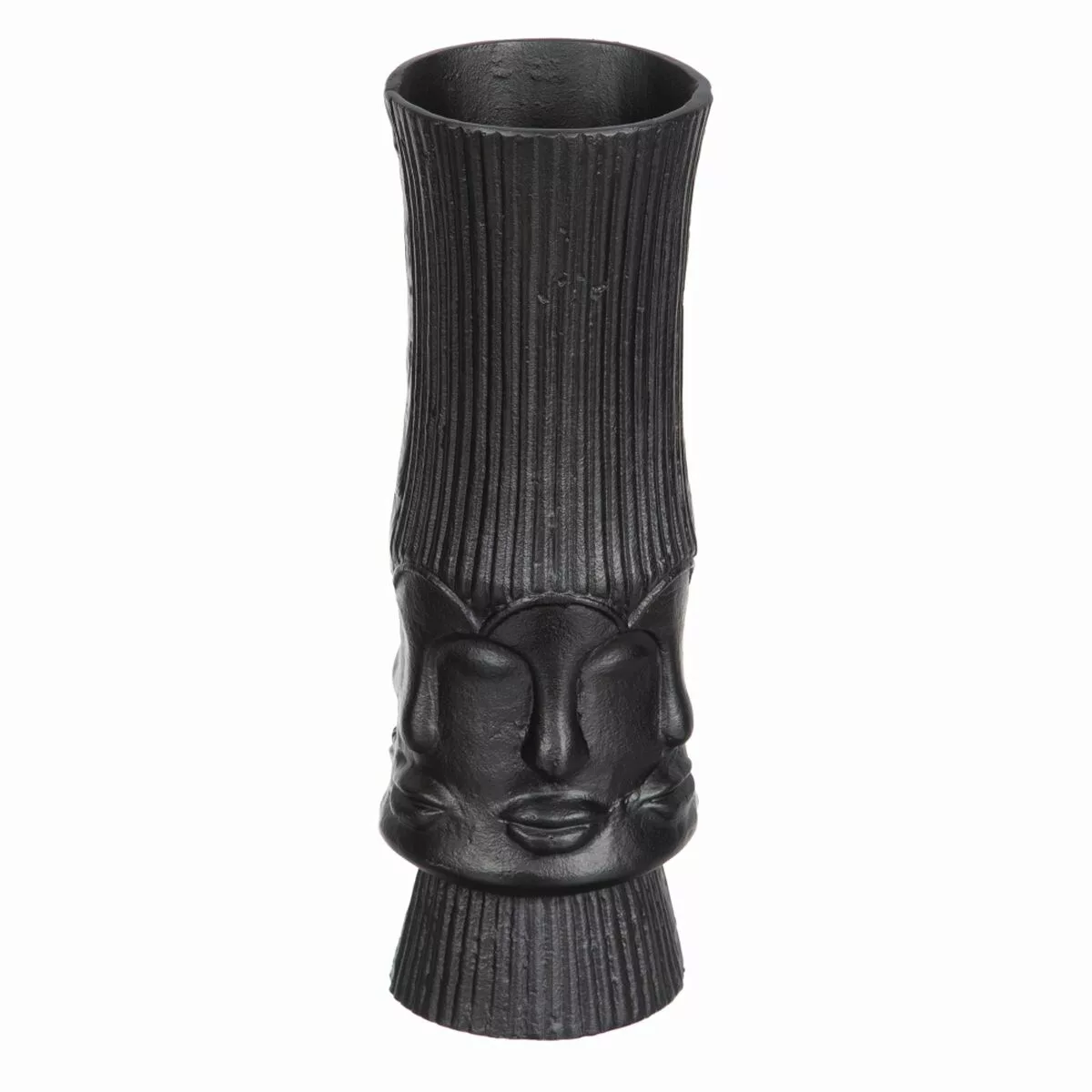 Vase 12 X 12 X 34 Cm Schwarz Metall günstig online kaufen