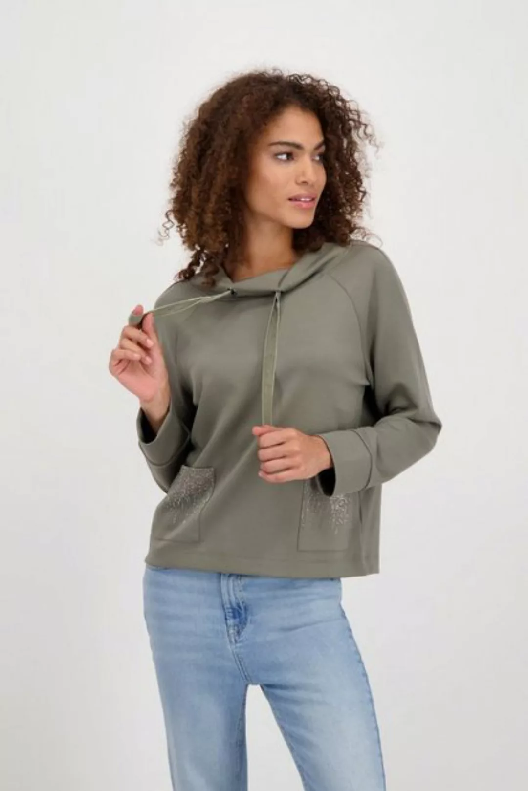 Monari Sweatshirt "Sweatshirt Basic Schmuck", mit Strass günstig online kaufen