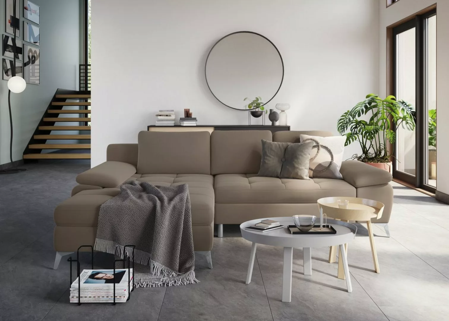 sit&more Ecksofa Latigo L-Form, mit Recamiere, wahlweise mit Bettfunktion u günstig online kaufen