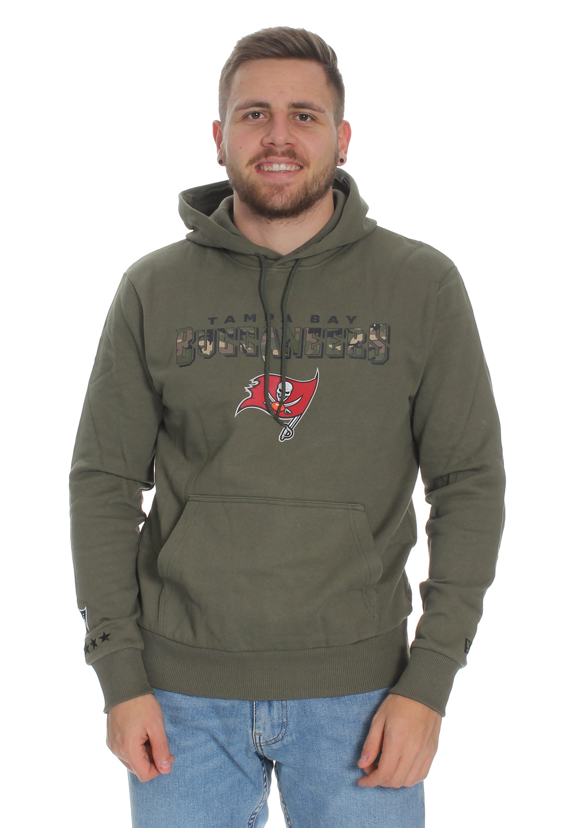 New Era Herren Sweater Camo Workdmark Po Hoody TAMPA BAY BUCCANEERS Khaki günstig online kaufen