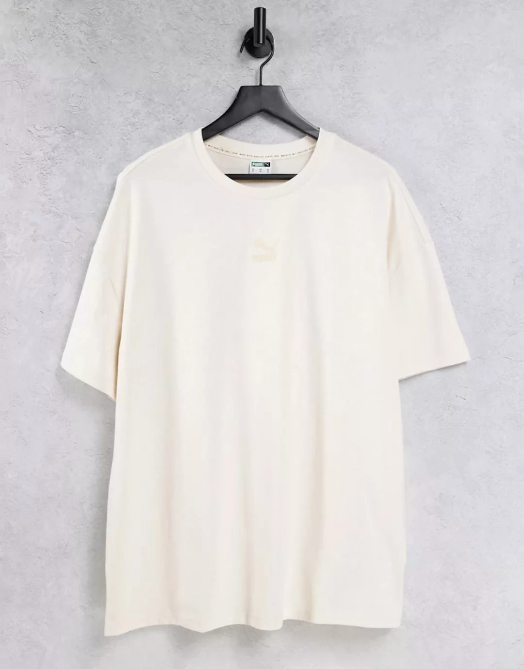 PUMA – Klassisches Oversize-T-Shirt in Weiß günstig online kaufen