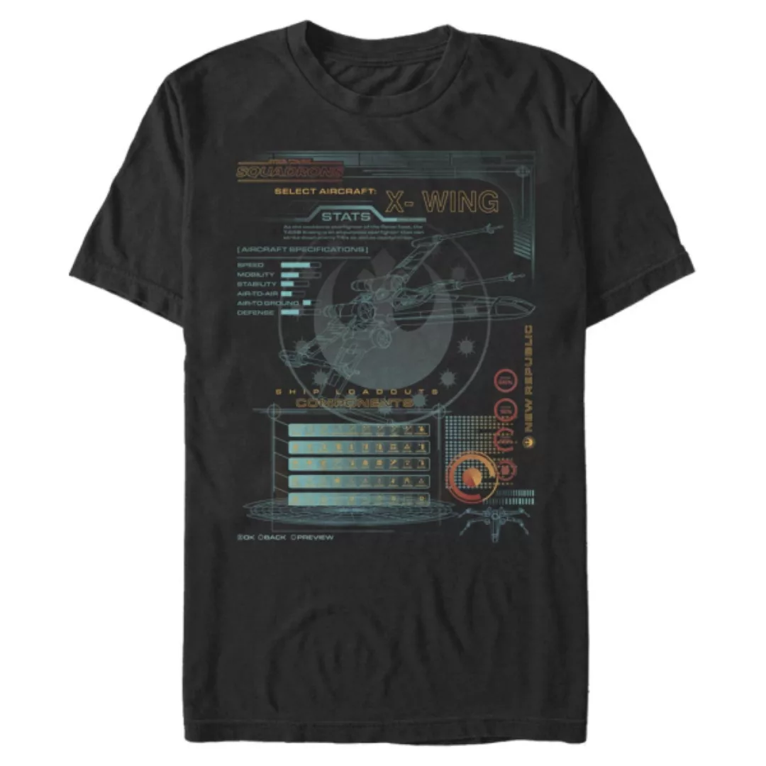 Star Wars - Squadrons - X-Wing Game Components - Männer T-Shirt günstig online kaufen