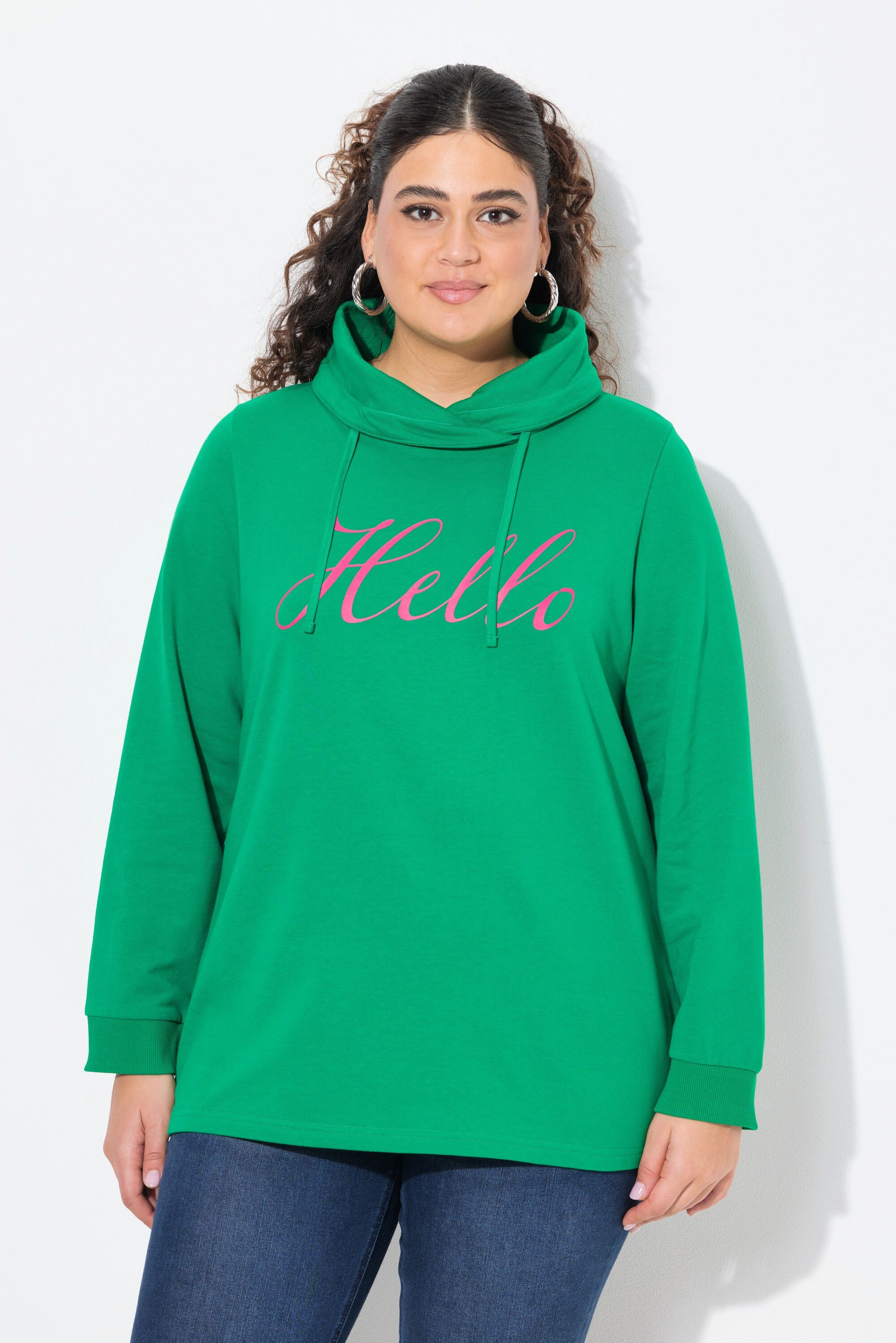 Ulla Popken Sweatshirt Sweatshirt Classic Fit günstig online kaufen