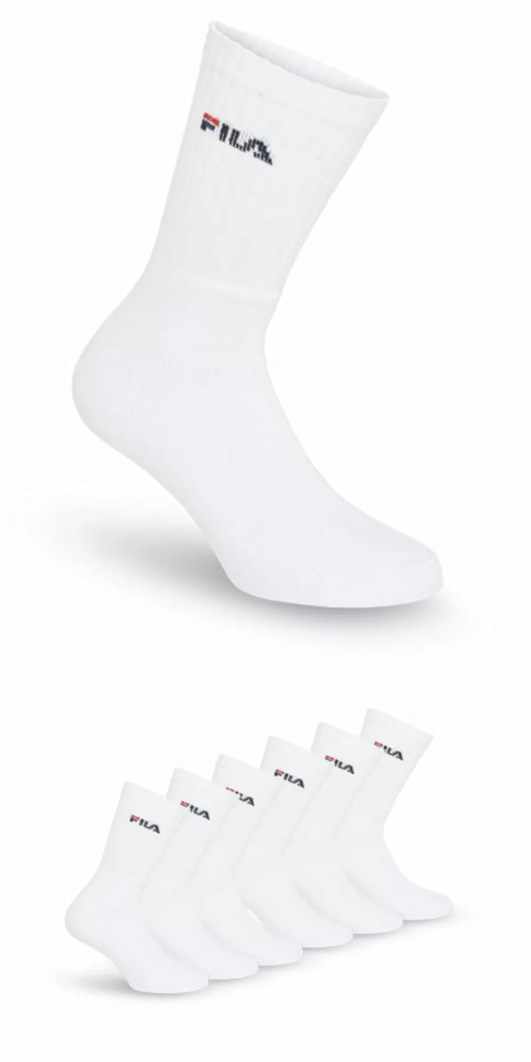 Fila Sportsocken "UNISEX CREW TENNIS FULL TERRY SOCKS", (6 Paar), mit einge günstig online kaufen