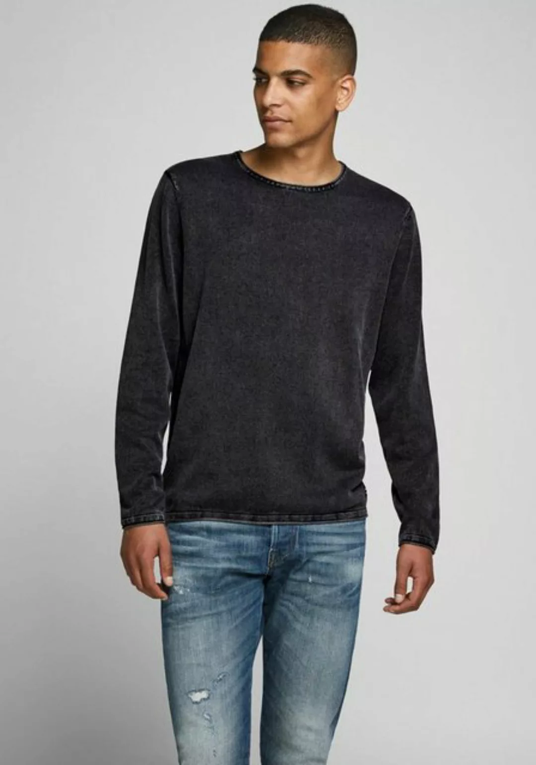 Jack & Jones Leo Knit Crew Neck Pullover 2XL Navy Blazer günstig online kaufen