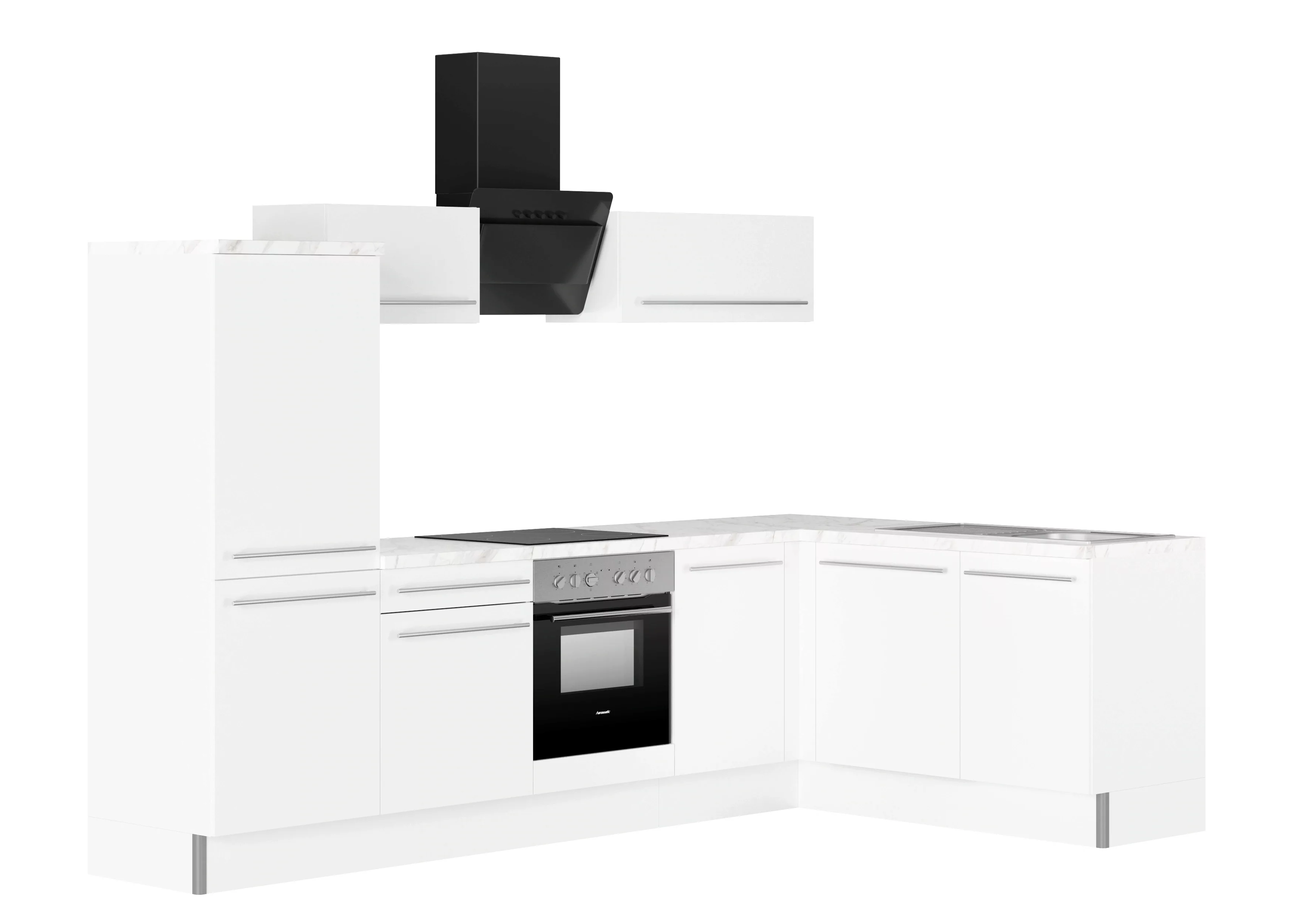 KOCHSTATION Küche "KS-Bern2", Stellmaße 295 x 175 cm, wahlweise mit E-Gerät günstig online kaufen