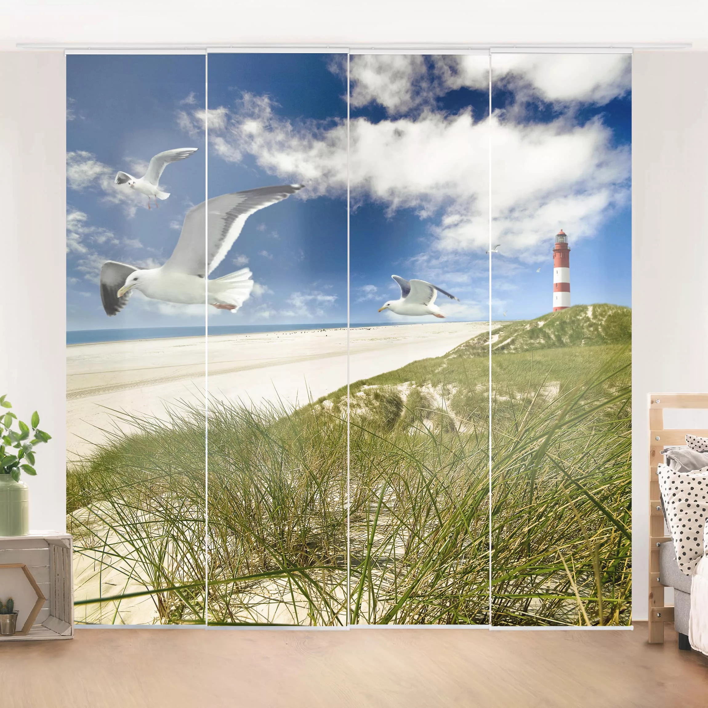 Schiebegardinen Set Natur & Landschaft Dune Breeze günstig online kaufen