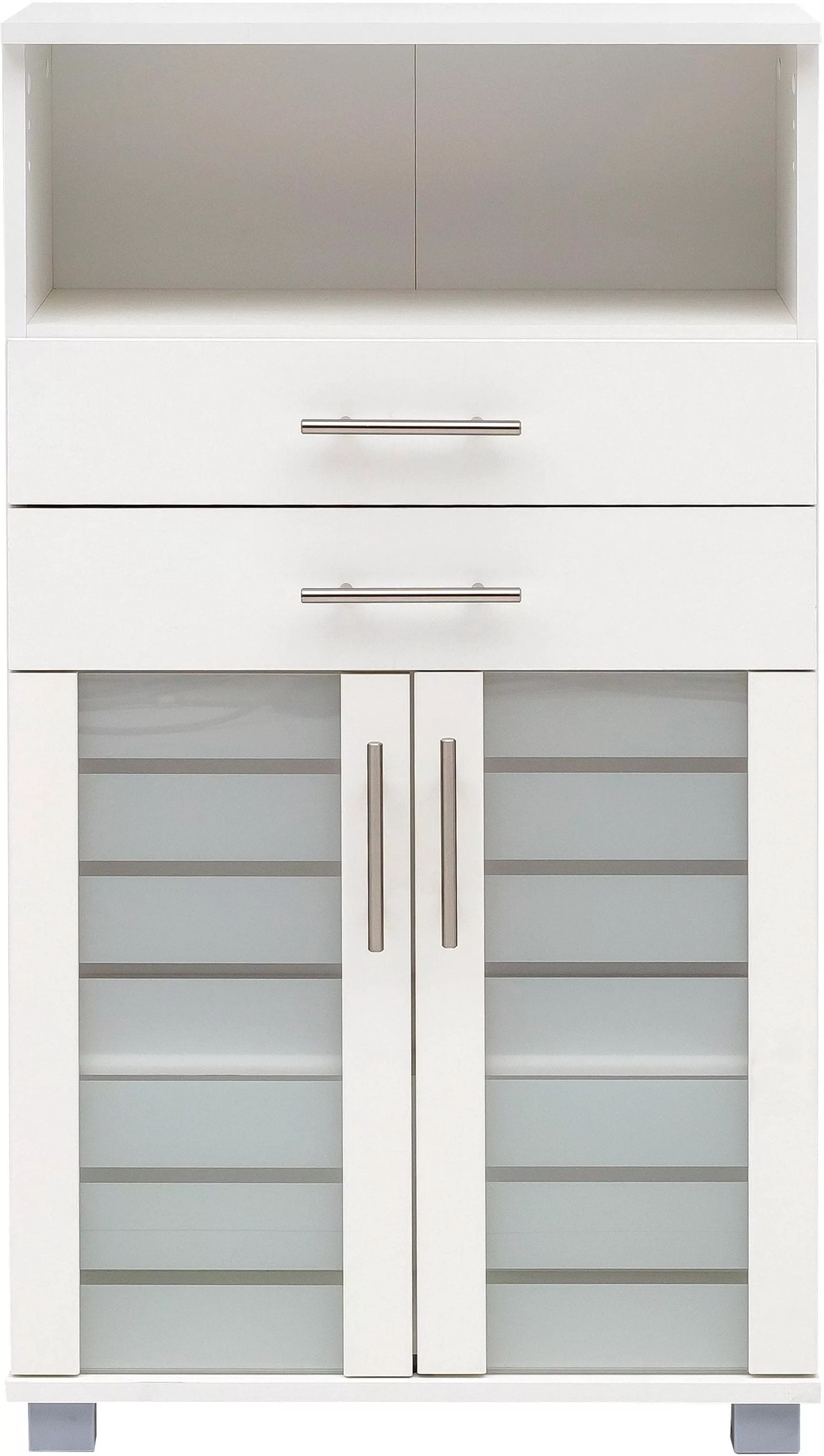 Schildmeyer Midischrank "Nikosia", Breite 60 cm, mit Glastüren, 2 Schublade günstig online kaufen