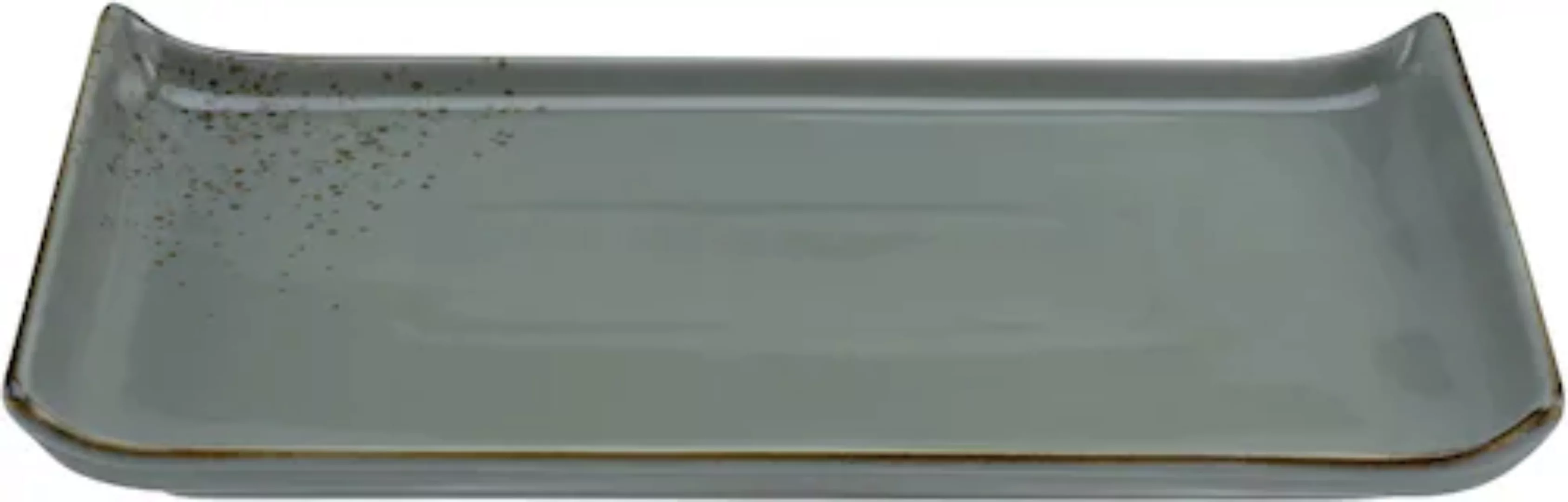 CreaTable Servierplatte NATURE COLLECTION weinrot Steinzeug B/L: ca. 165x33 günstig online kaufen