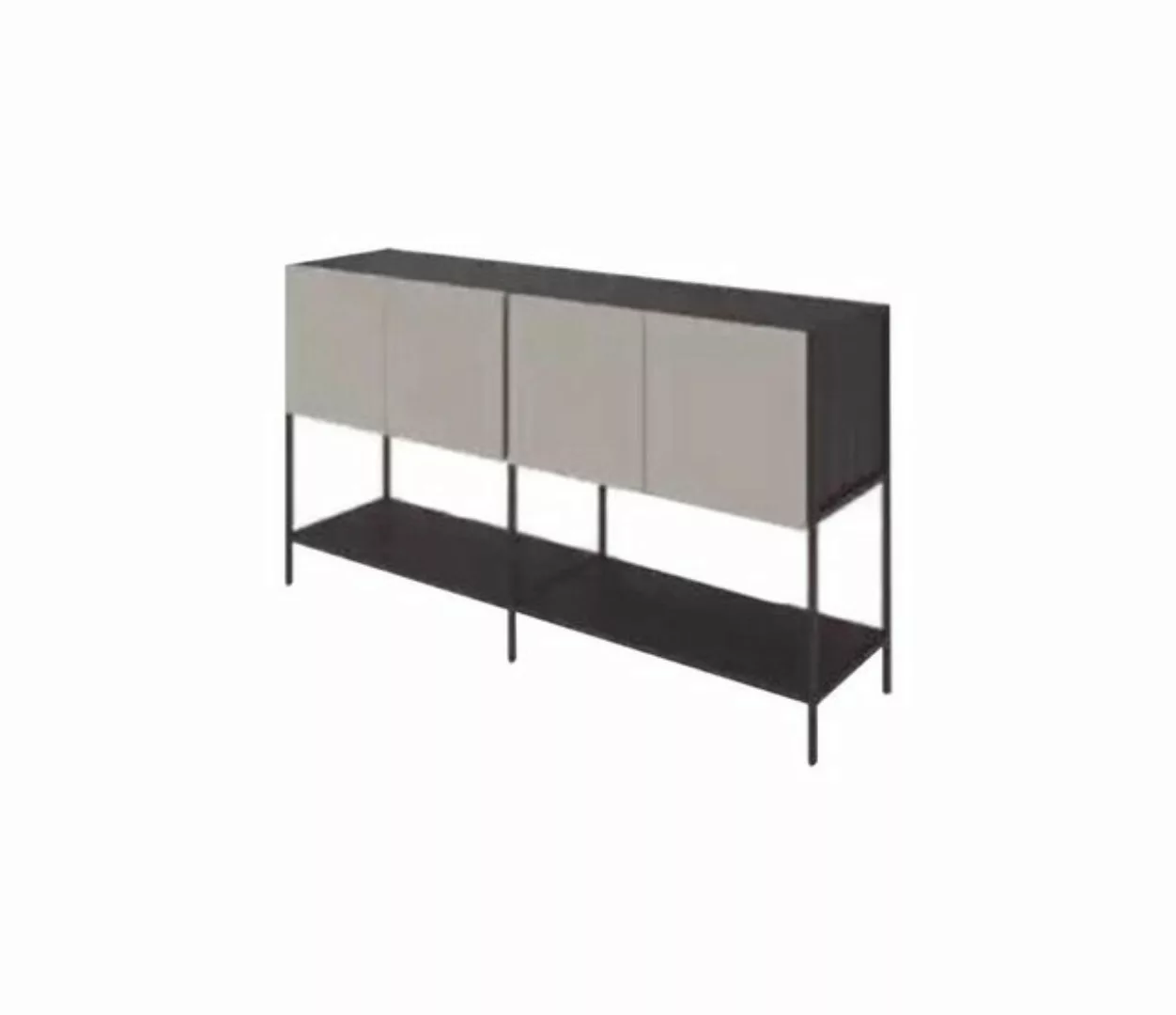 JVmoebel Aktenschrank Büro Aktenschrank Holz Arbeitszimmer Regal Möbel Grau günstig online kaufen