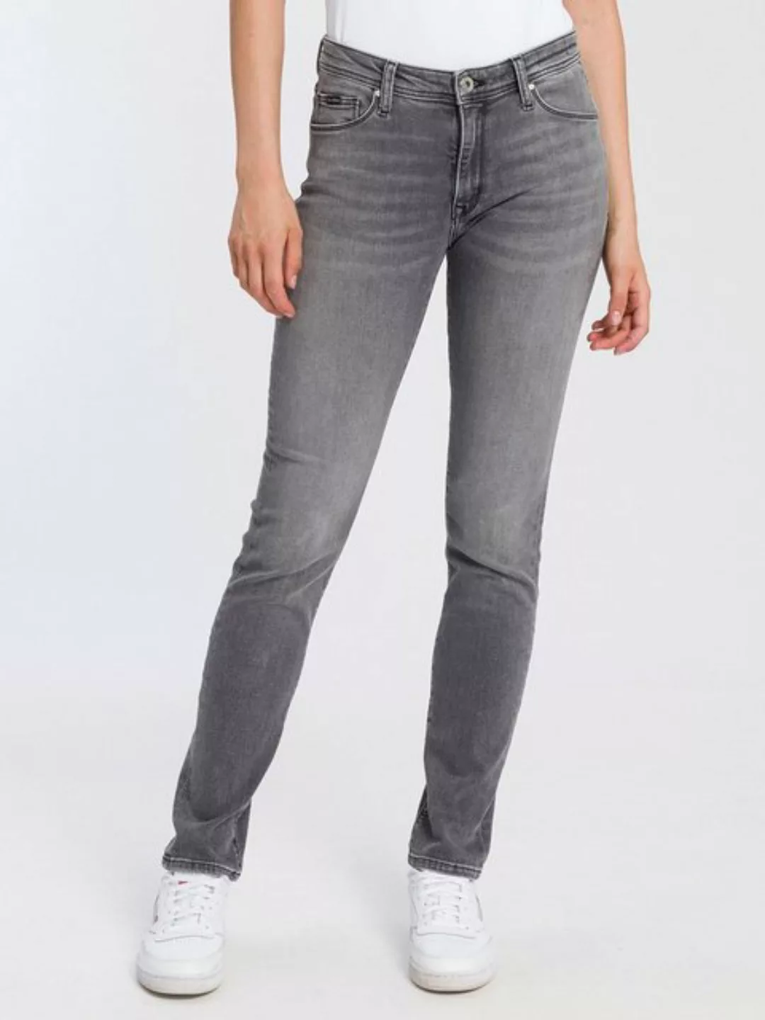 Cross Jeans Damen Jeans ANYA - Slim Fit - Grau - Grey Used günstig online kaufen