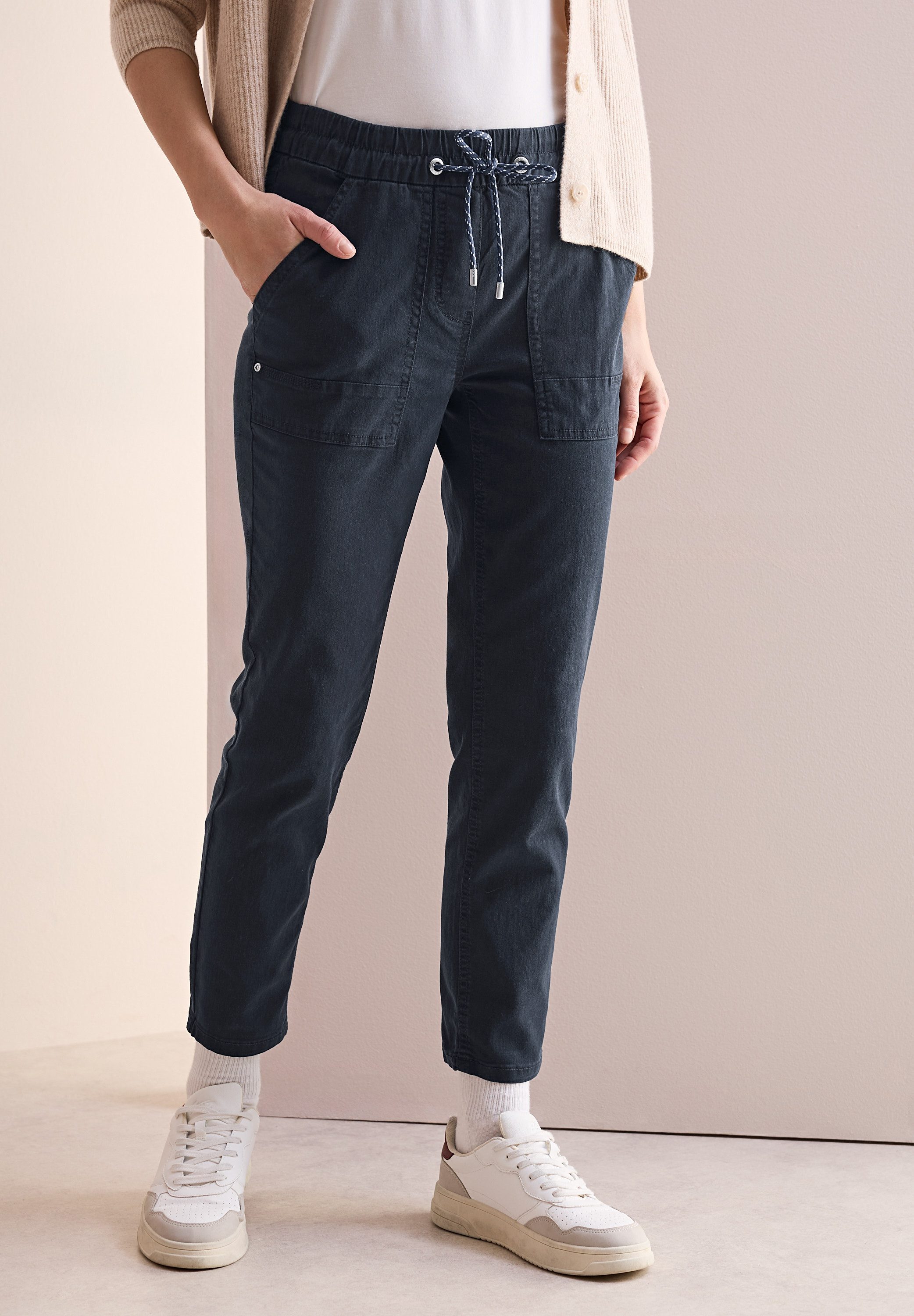 Cecil Stoffhose, Middle Waist günstig online kaufen