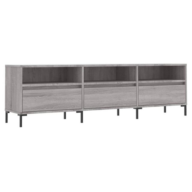 furnicato TV-Schrank Grau Sonoma 150x30x44,5 cm Holzwerkstoff (1-St) günstig online kaufen