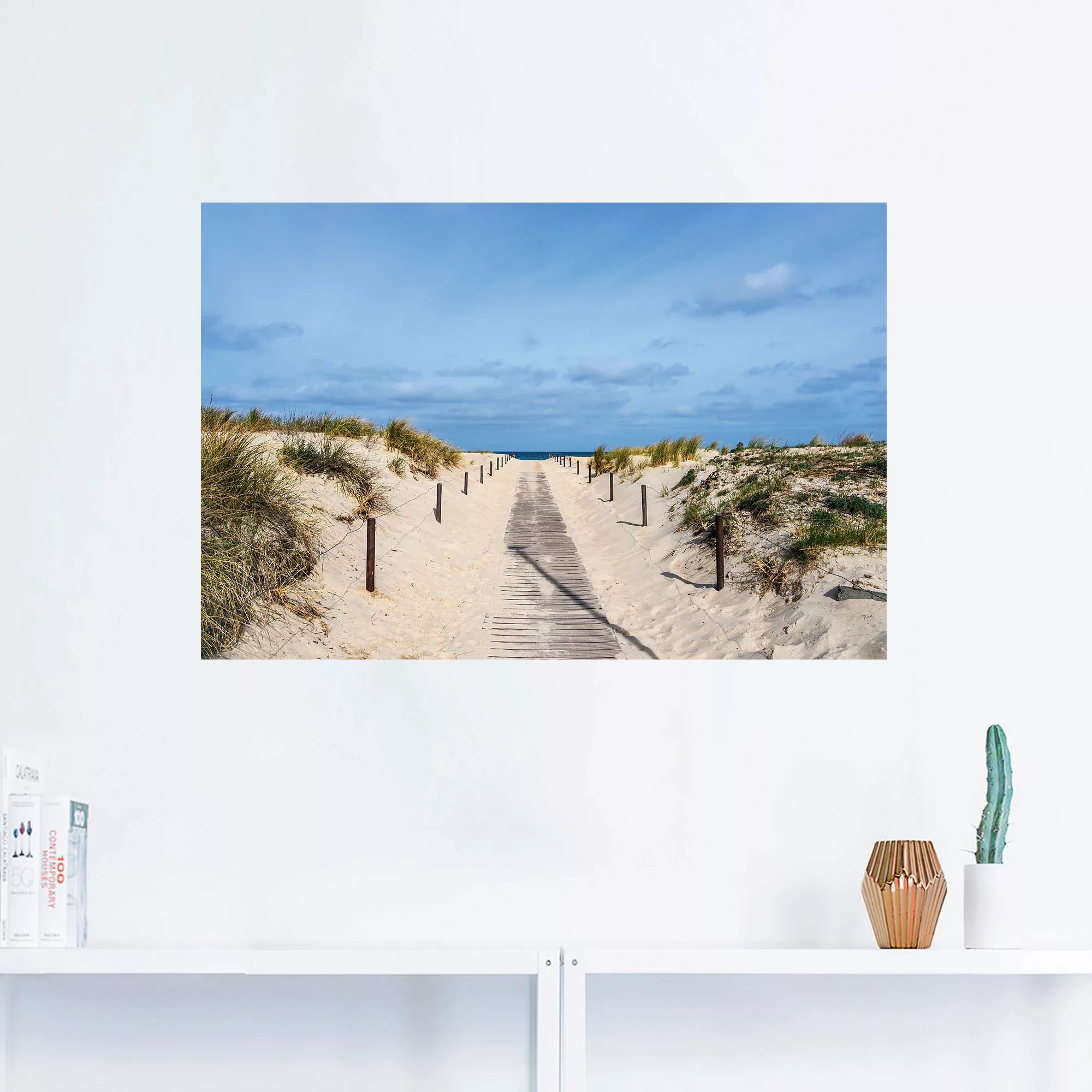 Artland Wandbild »Strandaufgang an Küste der Ostsee«, Strandbilder, (1 St.) günstig online kaufen