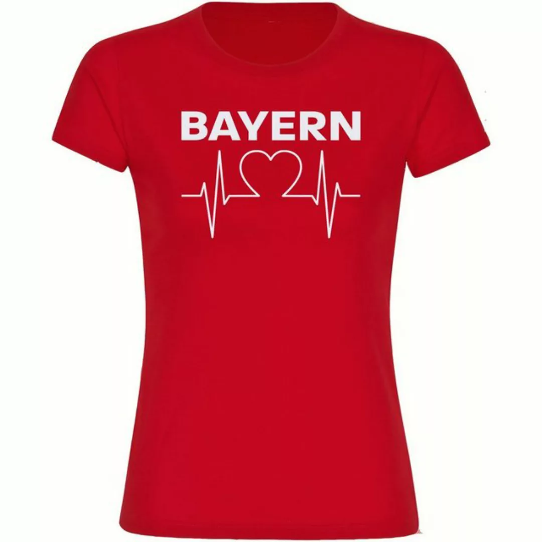 multifanshop T-Shirt Damen Bayern - Herzschlag - Frauen günstig online kaufen