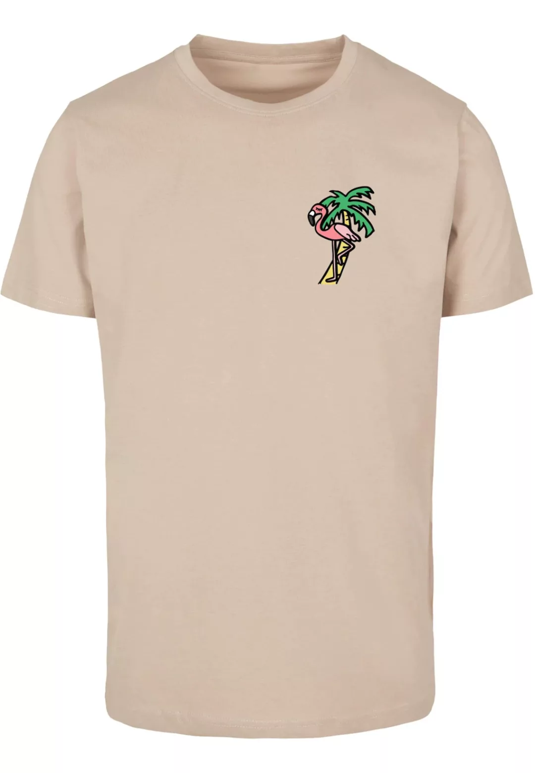 MisterTee Kurzarmshirt "MisterTee Herren Flamingo T-Shirt Round Neck", (1 t günstig online kaufen