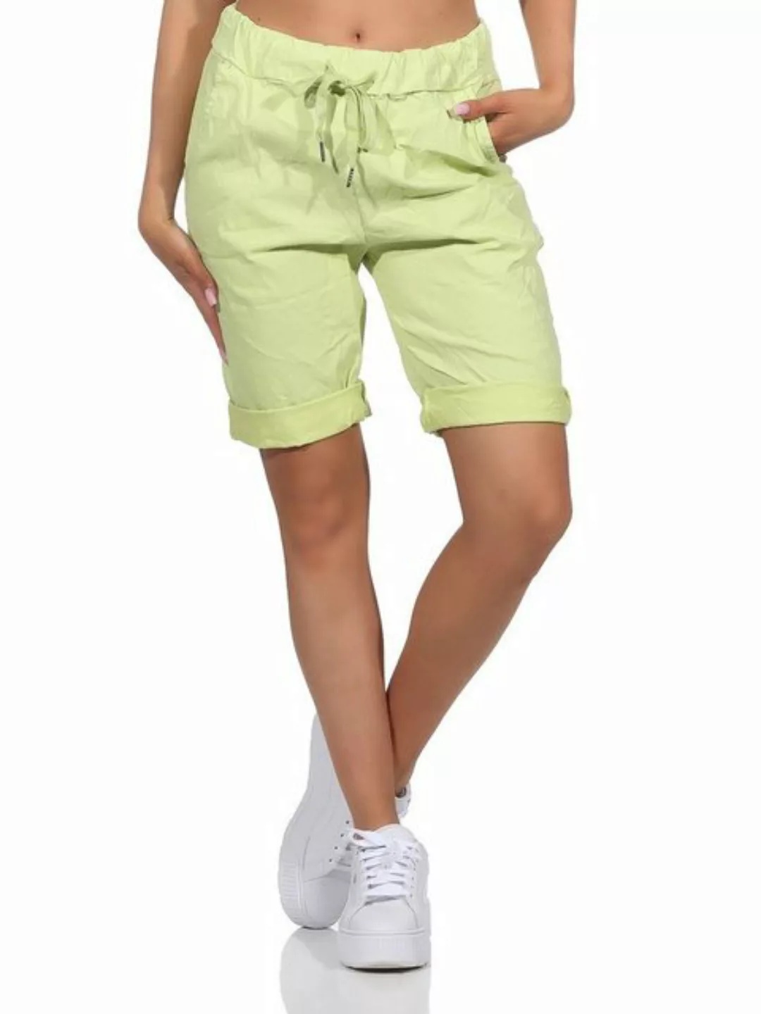 Aurela Damenmode Chinoshorts Kurze Damen Sommerhose Chino Shorts Jeans Berm günstig online kaufen