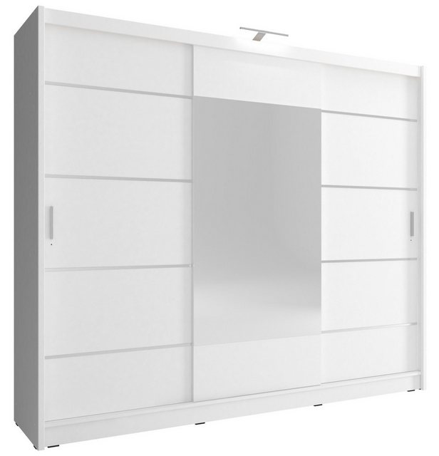 MOEBLO Kleiderschrank BORNEO ALU (Wohnzimmerschrank 2-türig Schrank Gaderob günstig online kaufen