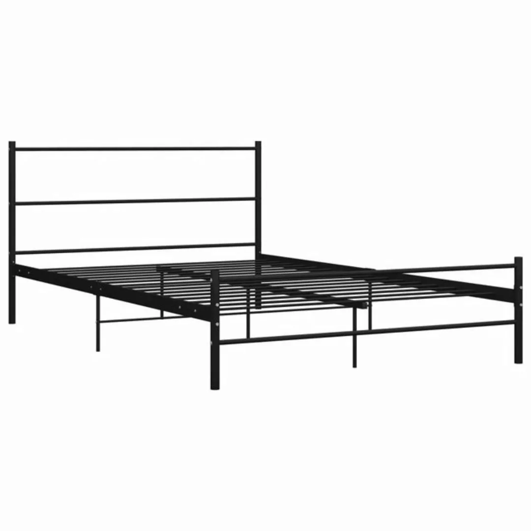 Bettgestell Schwarz Metall 160×200 Cm günstig online kaufen