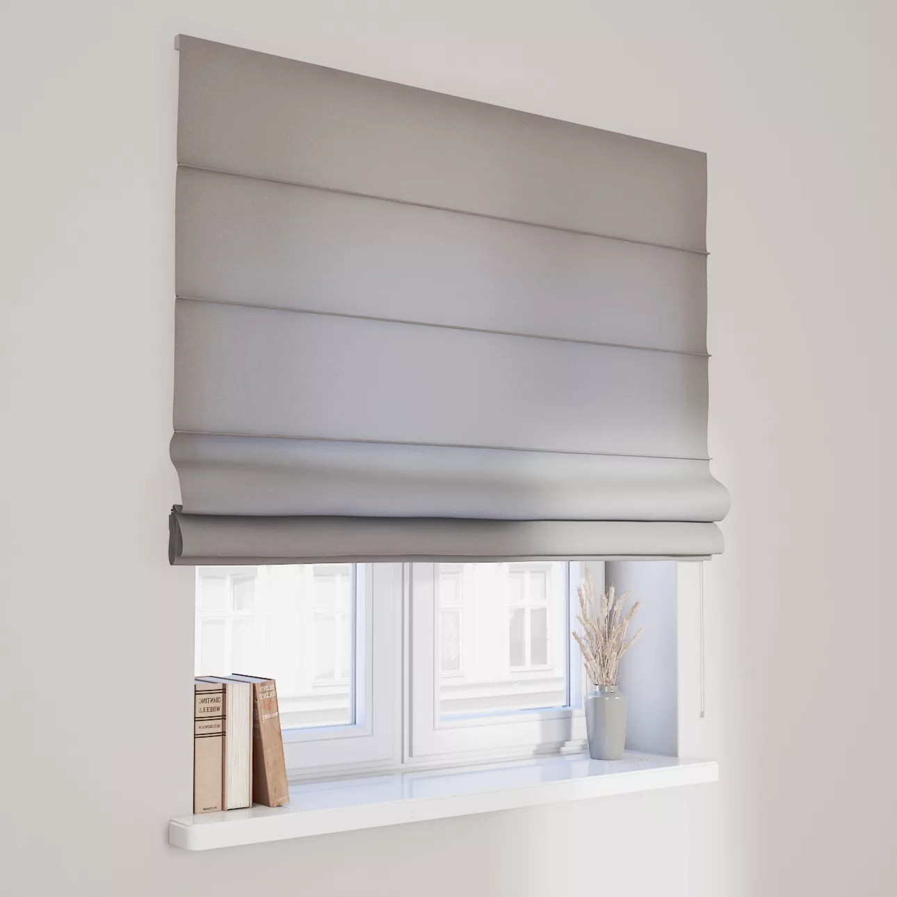 Dekoria Raffrollo Capri, grau, 100 x 170 cm günstig online kaufen