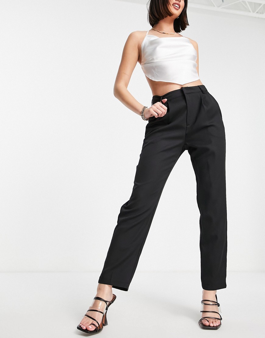 In The Style x Jac Jossa – Gerade geschnittene Hose in Schwarz günstig online kaufen