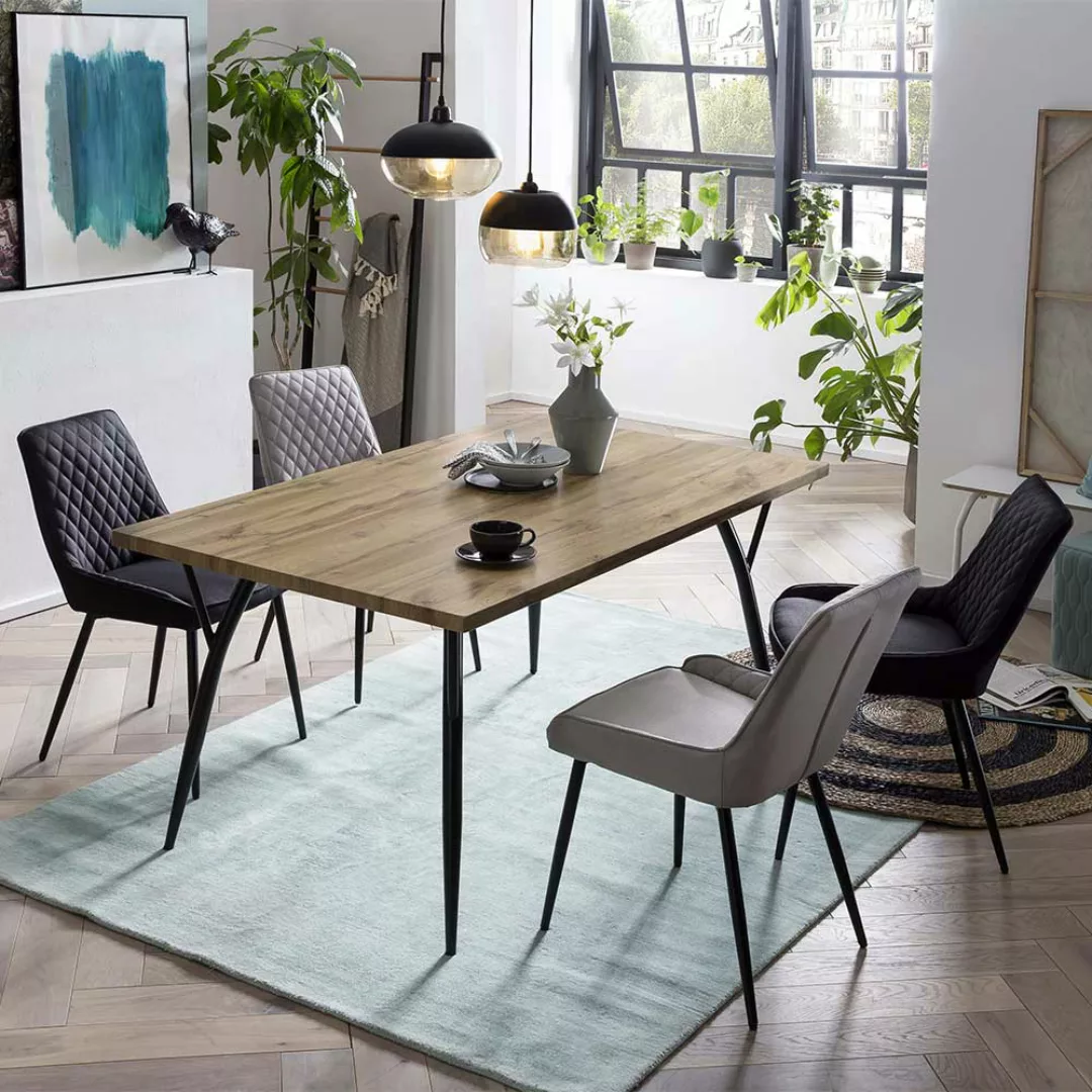 Esszimmer Komplett inklusive vier Stühle Skandi Design (fünfteilig) günstig online kaufen