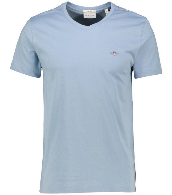 Gant T-Shirt Herren T-Shirt V-Neck, Slim Fit - SLIM SHIELD günstig online kaufen