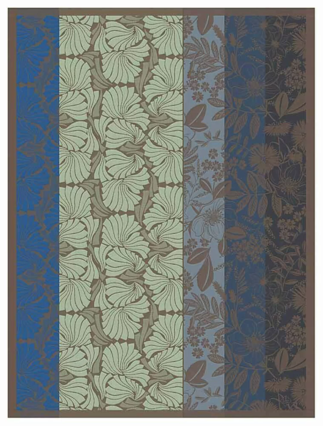 Le Jacquard Français Geschirrtuch Cottage Cosy Blau 60x80 Baumwolle günstig online kaufen