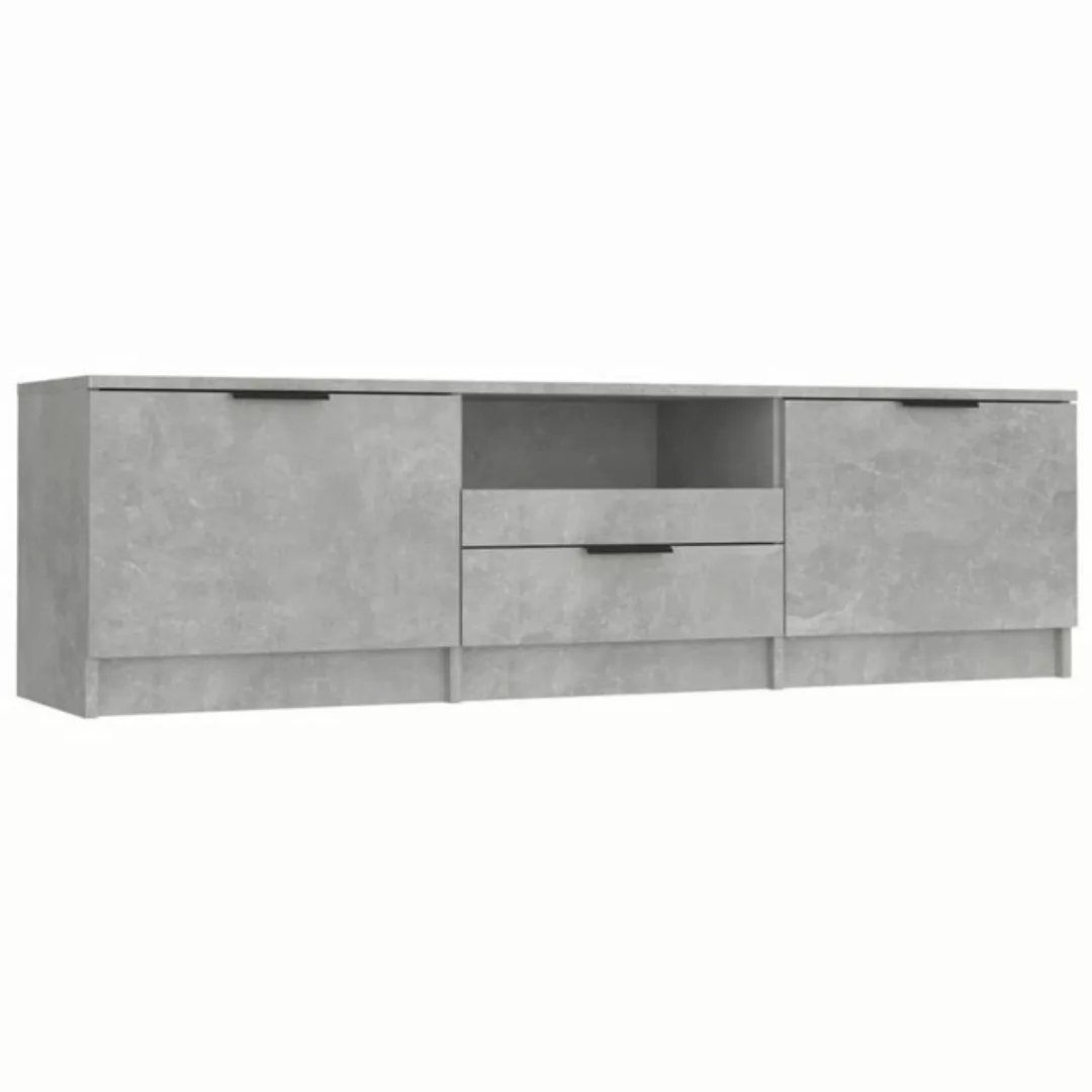 vidaXL TV-Schrank TV-Schrank Betongrau 140x35x40 cm Holzwerkstoff Lowboard günstig online kaufen