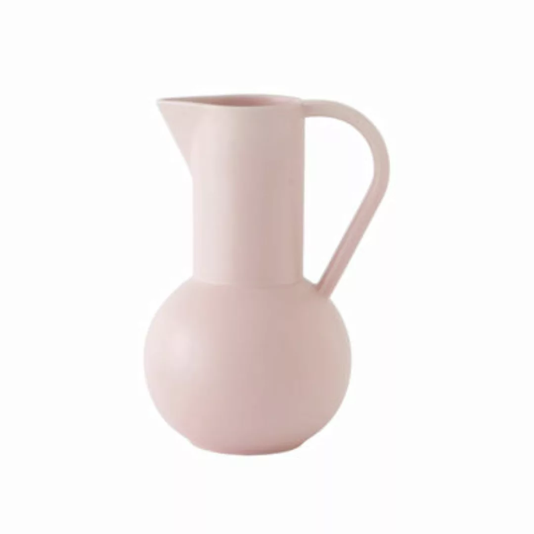 Karaffe Strøm Medium keramik rosa / H 24 cm - Keramik / Handgefertigt - raa günstig online kaufen