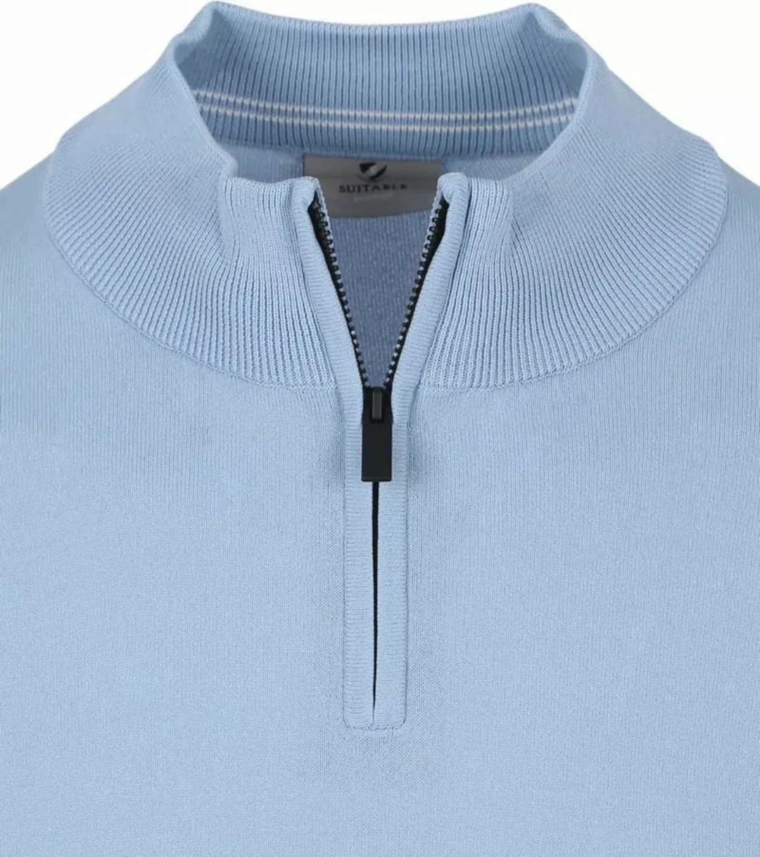 Suitable Race Half Zip Pullover Hellblau - Größe M günstig online kaufen