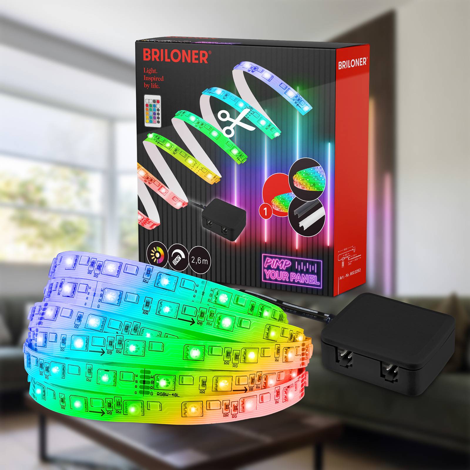 Briloner LED-Band RGB-Starter-Set 2,6 m Weiß günstig online kaufen