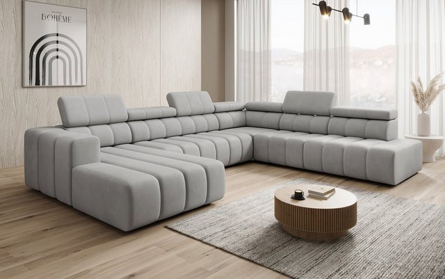 Luxusbetten24 Schlafsofa Designer Sofa Aurora Maxi, mit elektrischer Sitzer günstig online kaufen
