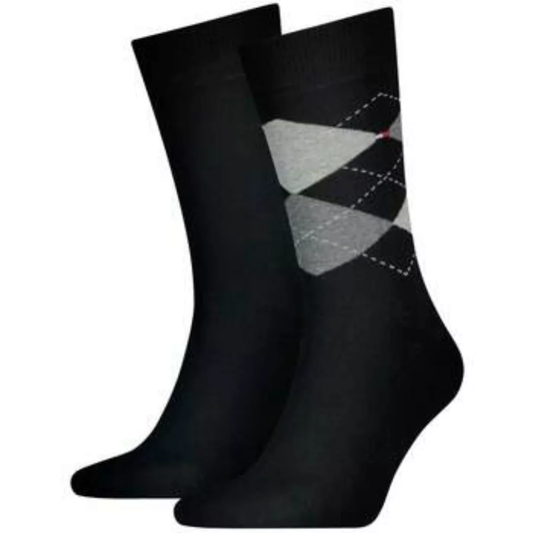 Tommy Hilfiger  Socken Two Pack Knitted Argyle Socks Black günstig online kaufen