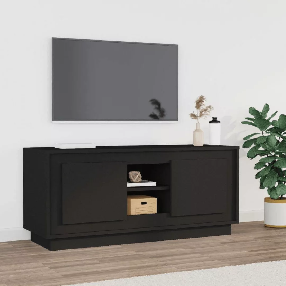 Vidaxl Tv-schrank Schwarz 102x35x45 Cm Holzwerkstoff günstig online kaufen