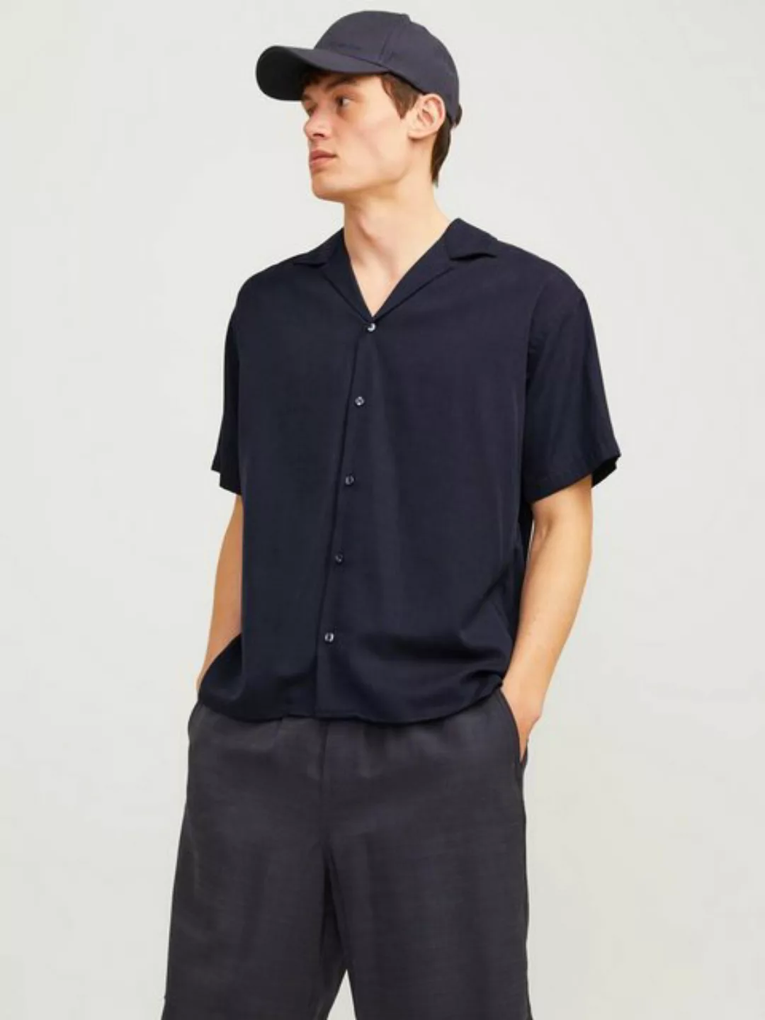 Jack & Jones Kurzarmhemd JPRCCAARON TENCEL RESORT SHIRT S/S LN günstig online kaufen