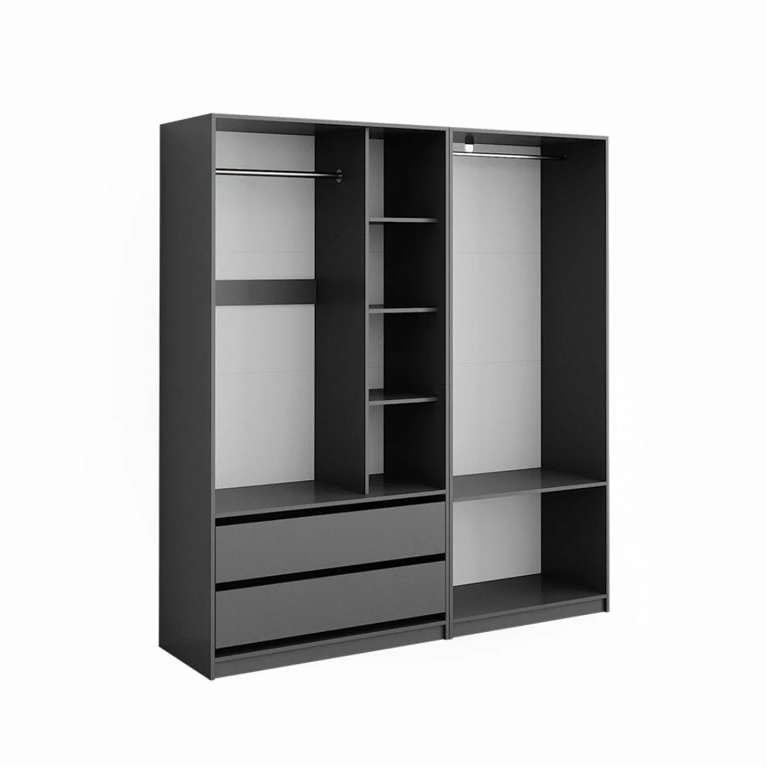 Vicco Kleiderschrank Elmo, Anthrazit, 100 x günstig online kaufen