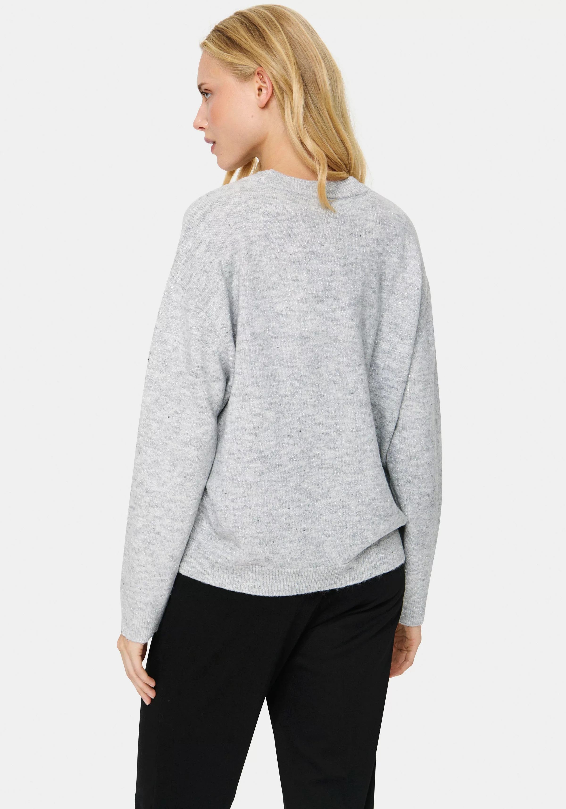 Saint Tropez Strickpullover "HayaSZ Pullover", mit Glitzereffekt günstig online kaufen