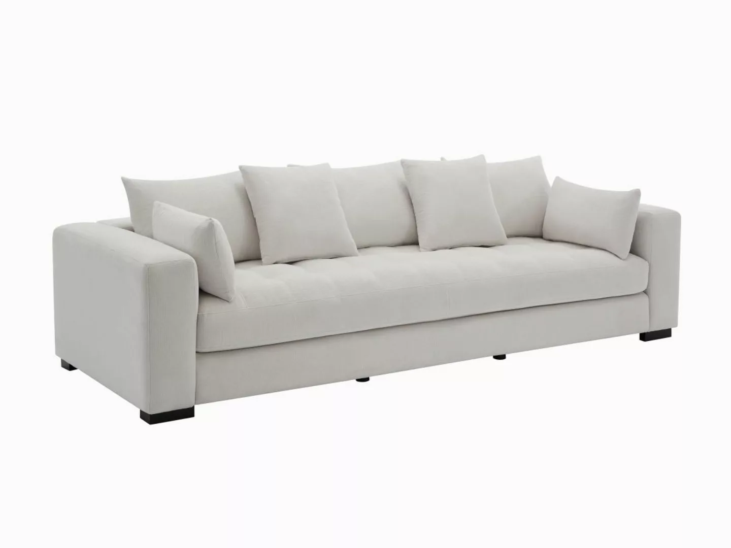 Sofa 3-Sitzer - Strukturstoff - Beige - REBOLDA günstig online kaufen