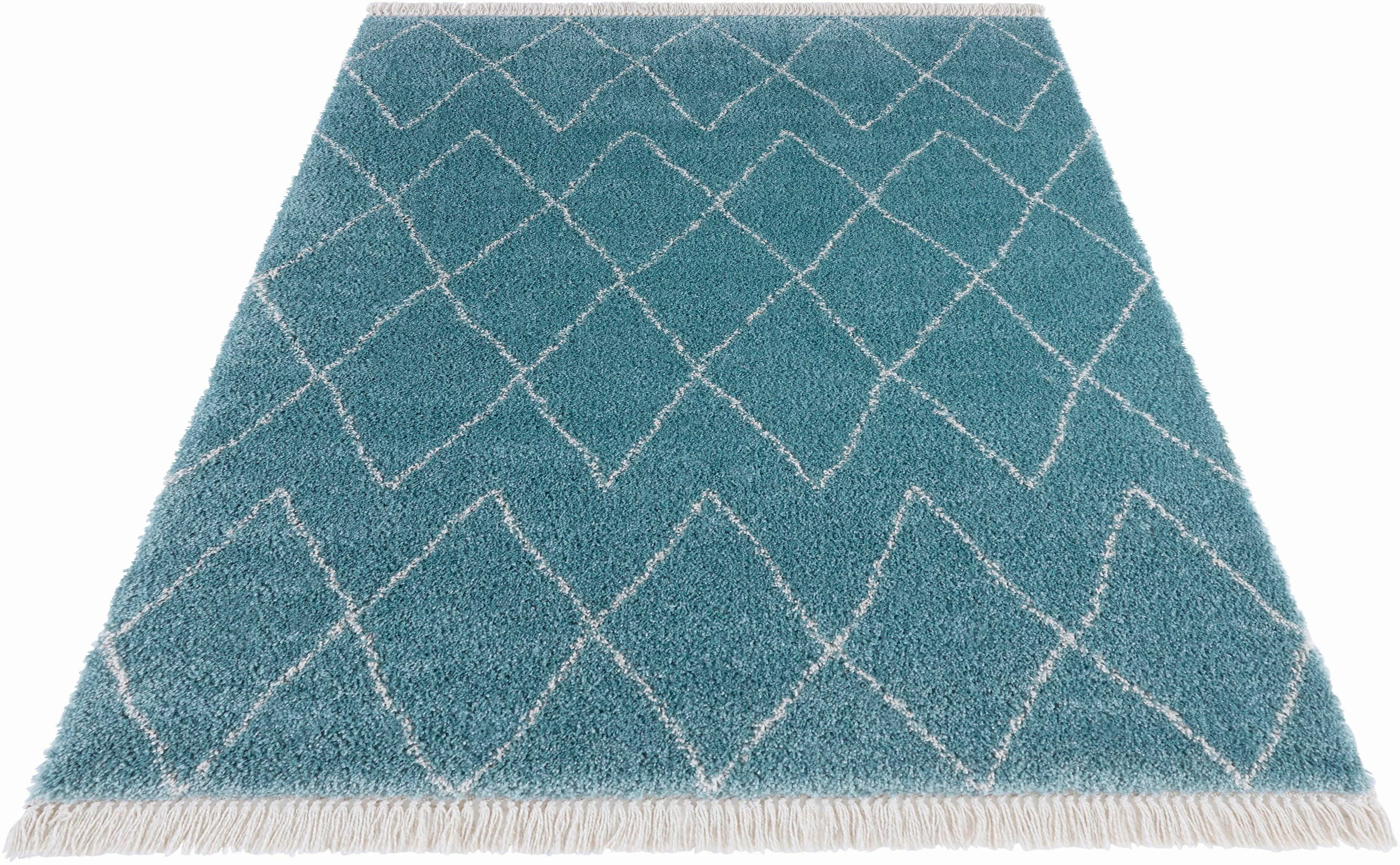 HANSE Home Hochflor-Teppich »Jade«, rechteckig, 35 mm Höhe, Shaggy, Fransen günstig online kaufen