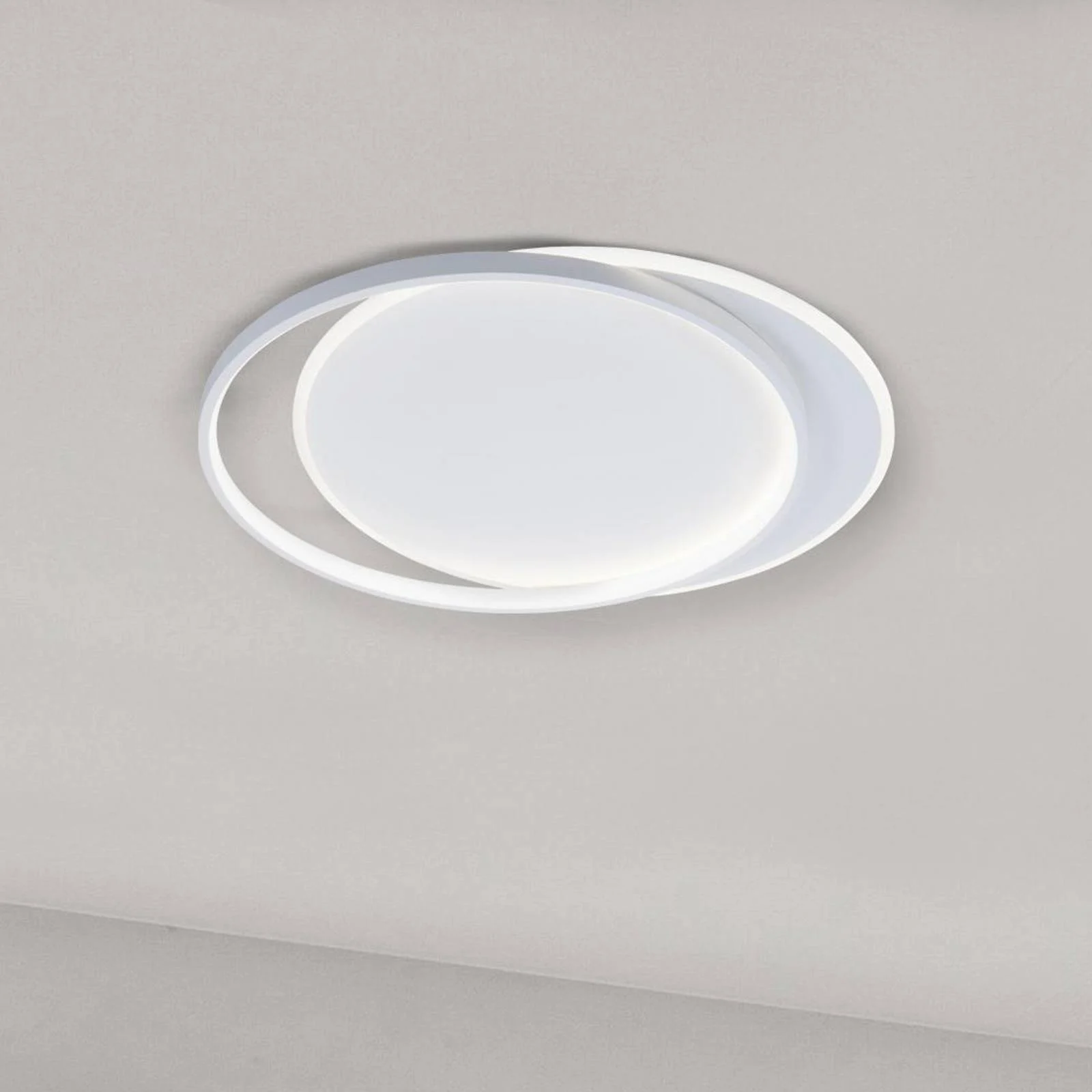 LED-Deckenlampe Evelyn, weiß, Länge 55 cm, Metall günstig online kaufen