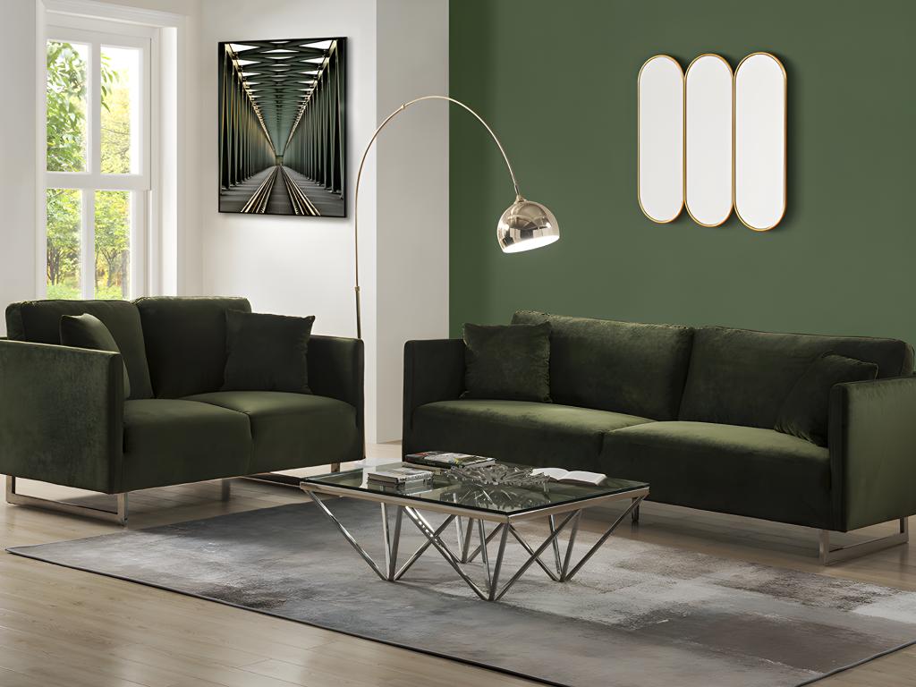 Große Stehleuchte Art Déco - Metall & Marmor - H. 180 cm - Silberfarben - O günstig online kaufen