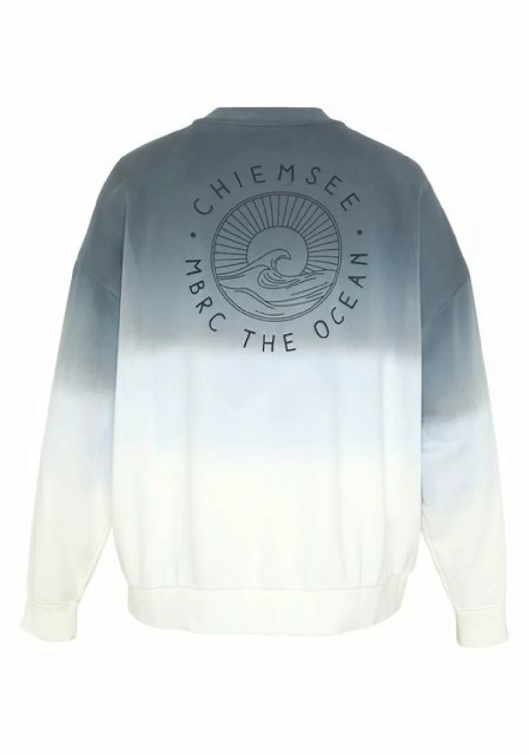 Chiemsee Sweatshirt Sweatshirt mit Backprint und Effekt-Färbung 1 günstig online kaufen