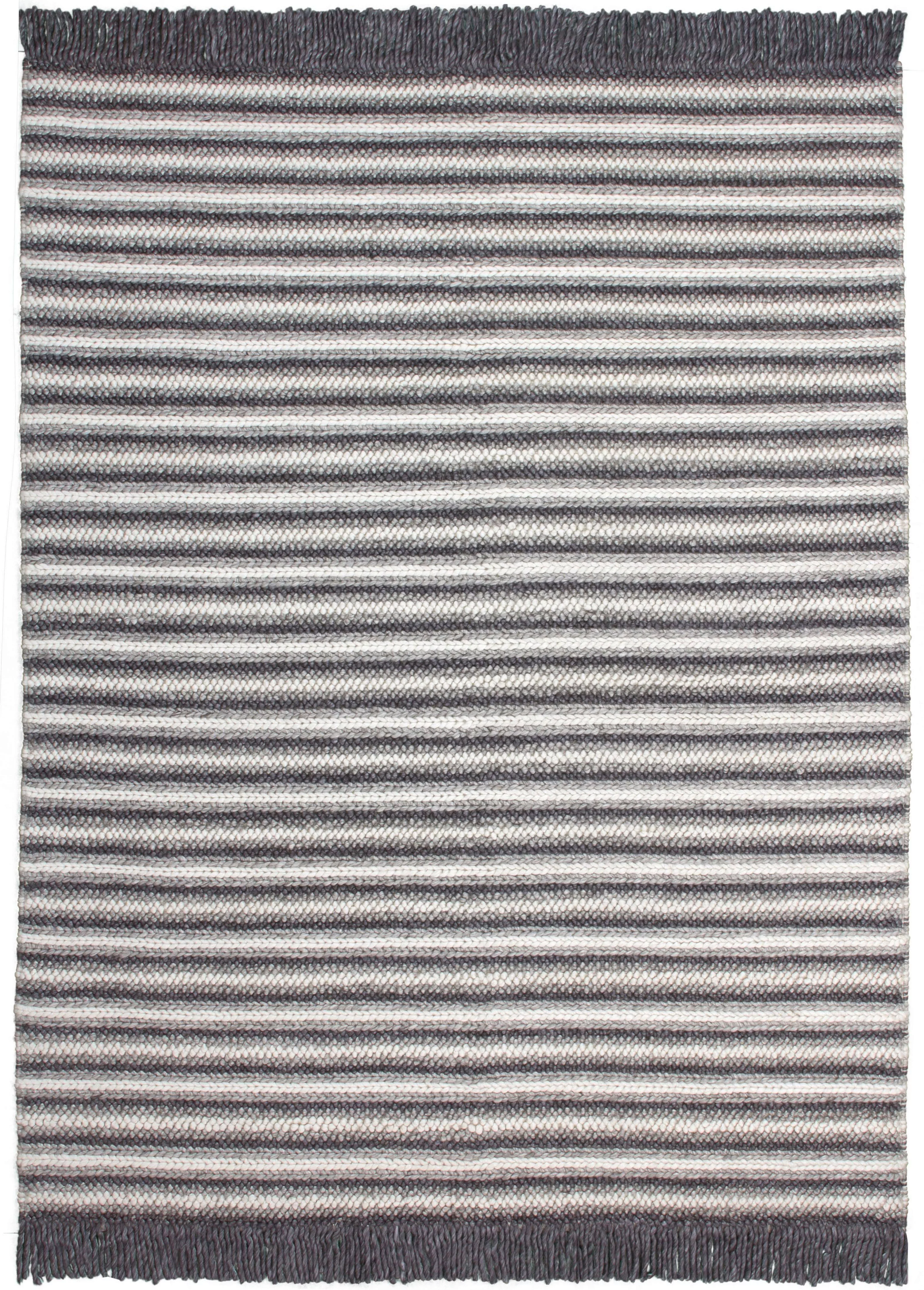 calo-deluxe Teppich »Bature 400«, rechteckig, Wolle und Viskose mit Fransen günstig online kaufen