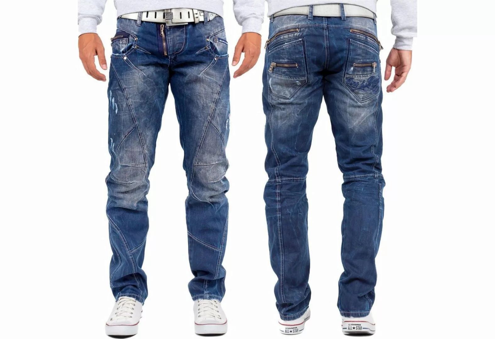 Cipo & Baxx 5-Pocket-Jeans Hose BA-C0768 W30/L30 (1-tlg) mit Destroyed Effe günstig online kaufen