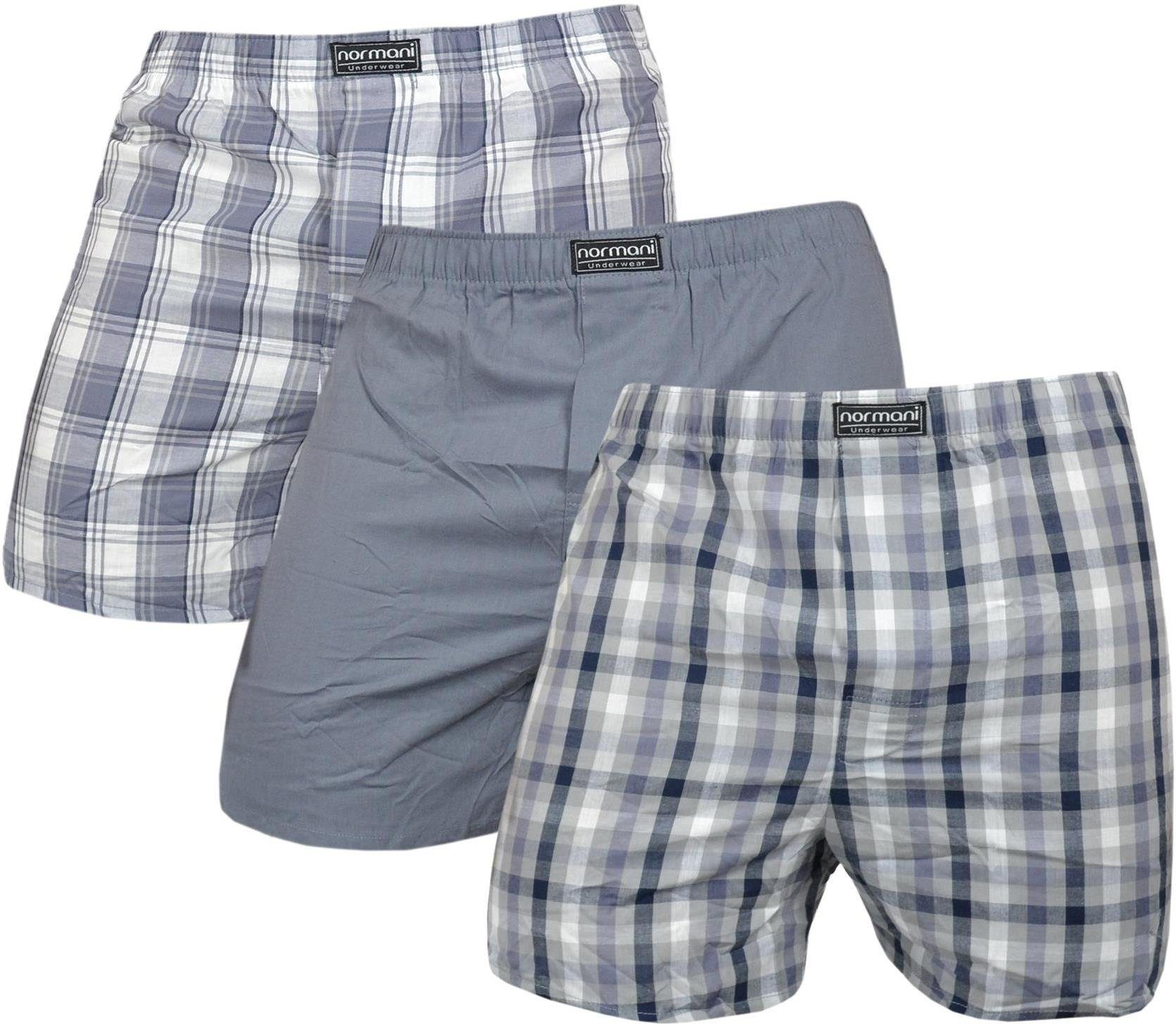 normani Boxershorts 3 Stück Herren Web günstig online kaufen